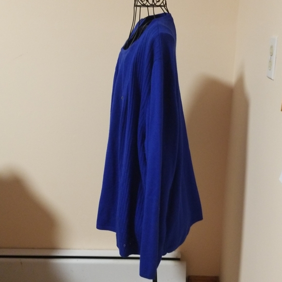 Sag Harbor acrylic blue sweater size 2X - Picture 5 of 7